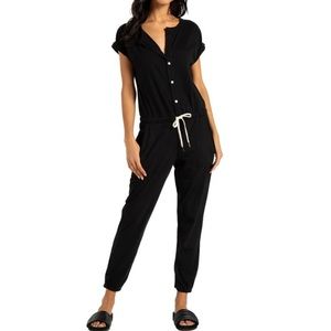 🆕 2/$120 NWT N:Philanthropy | Guava Button Front Onesie Jumpsuit | Black